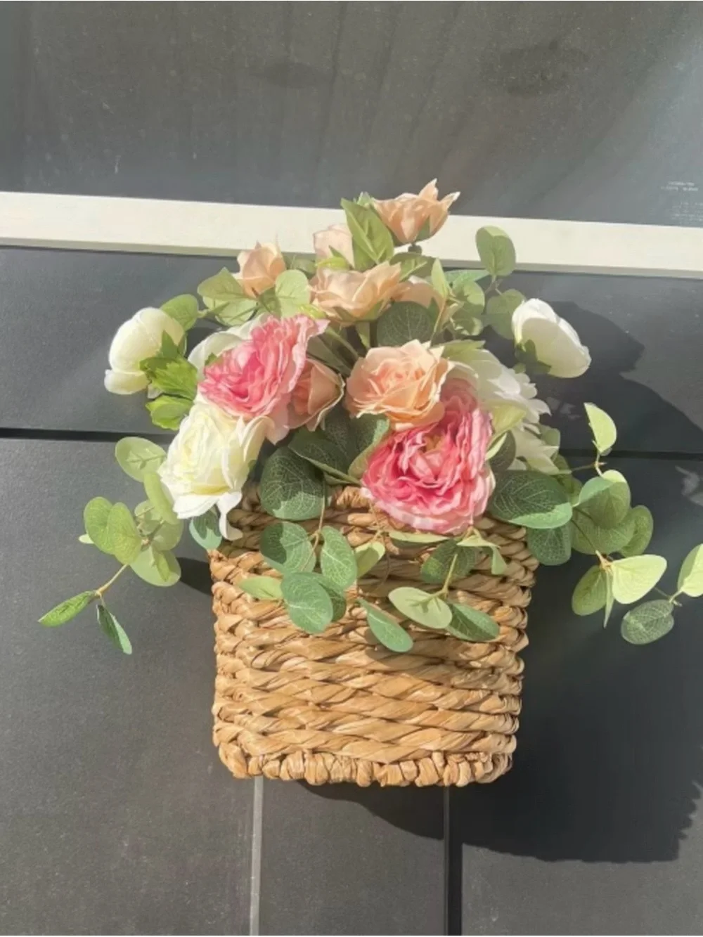 Threshold Natural Brown Woven Hanging Basket